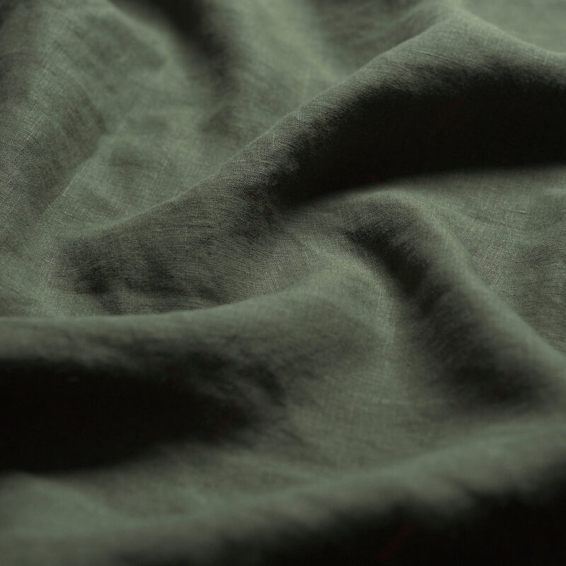 Fern Green Linen Blend Pillowcase (Pair) - Image 2