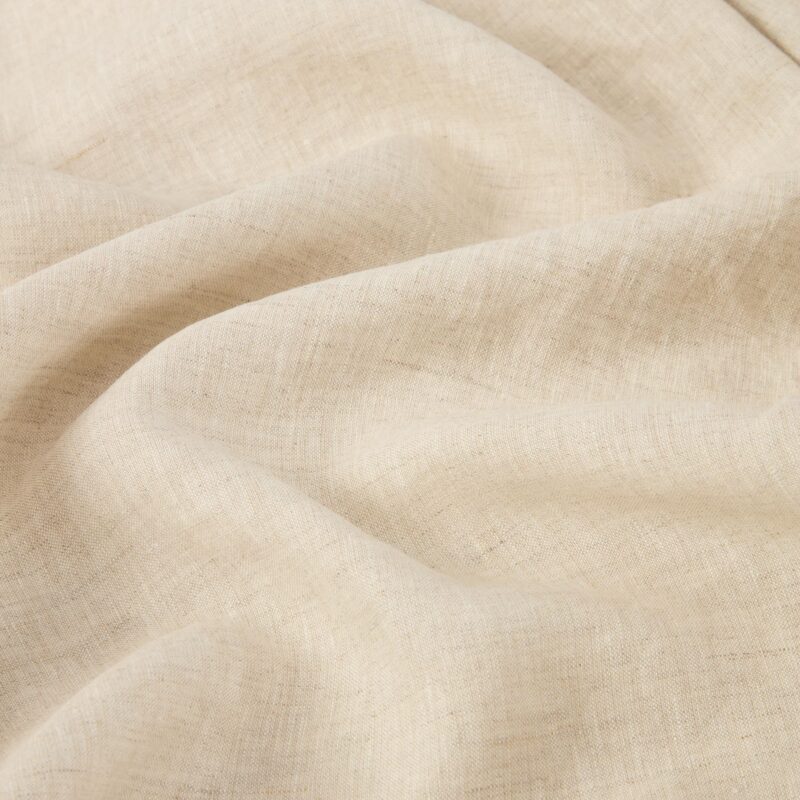 Oatmeal Linen Blend Flat Sheet - Image 3