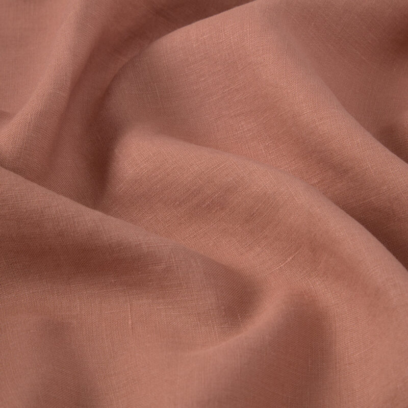 Warm Clay Linen Blend Duvet Cover - Image 3