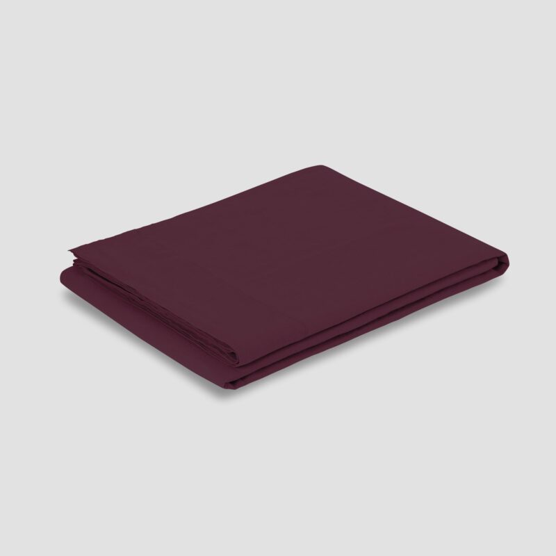 Berry Linen Blend Flat Sheet - Image 2