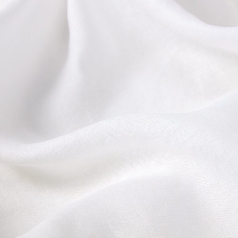 White Linen Blend Duvet Cover - Image 3