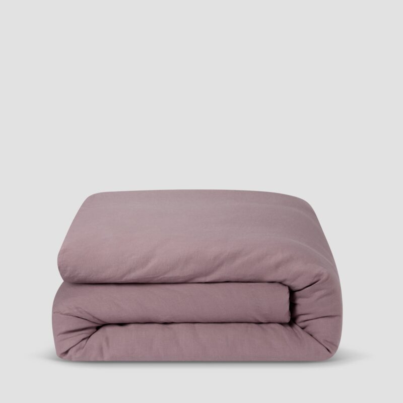 Elderberry Linen Blend Duvet Cover - Image 2