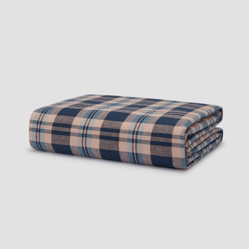 Atlantic Dallington Plaid Linen Blend Duvet Cover - Image 4