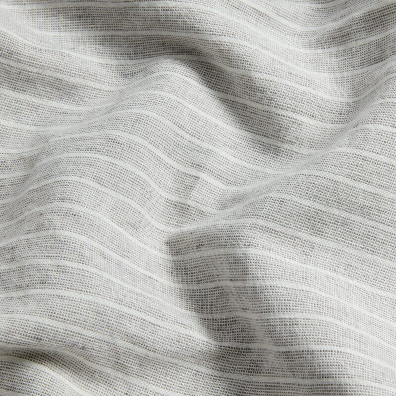 Gray Mini Stripe Linen Blend Pillowcases (Pair) - Image 4