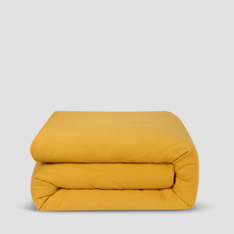 Honey Linen Blend Duvet Cover - Image 2