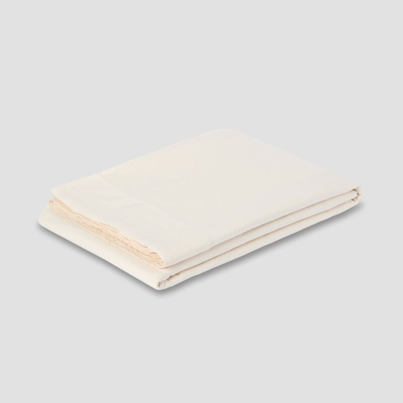 Pearl Linen Blend Flat Sheet - Image 2