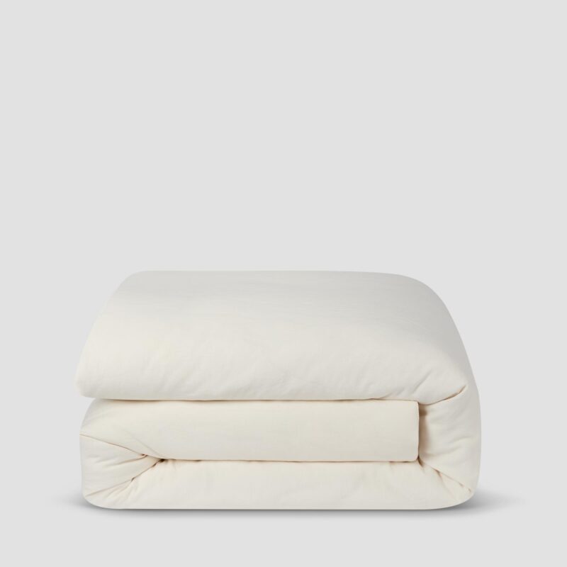 Pearl Linen Blend Duvet Cover - Image 2