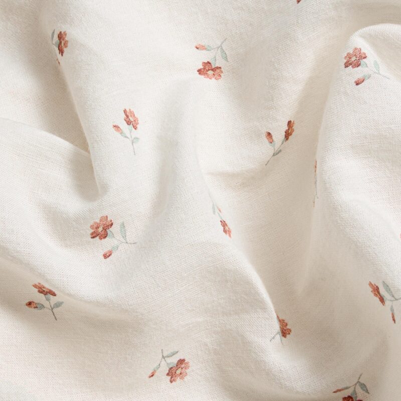 Pearl Posy Bud Linen Blend Pillowcases (Pair) - Image 3
