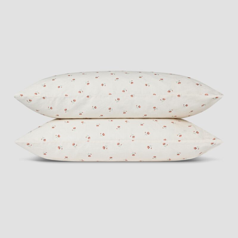 Pearl Posy Bud Linen Blend Pillowcases (Pair) - Image 2