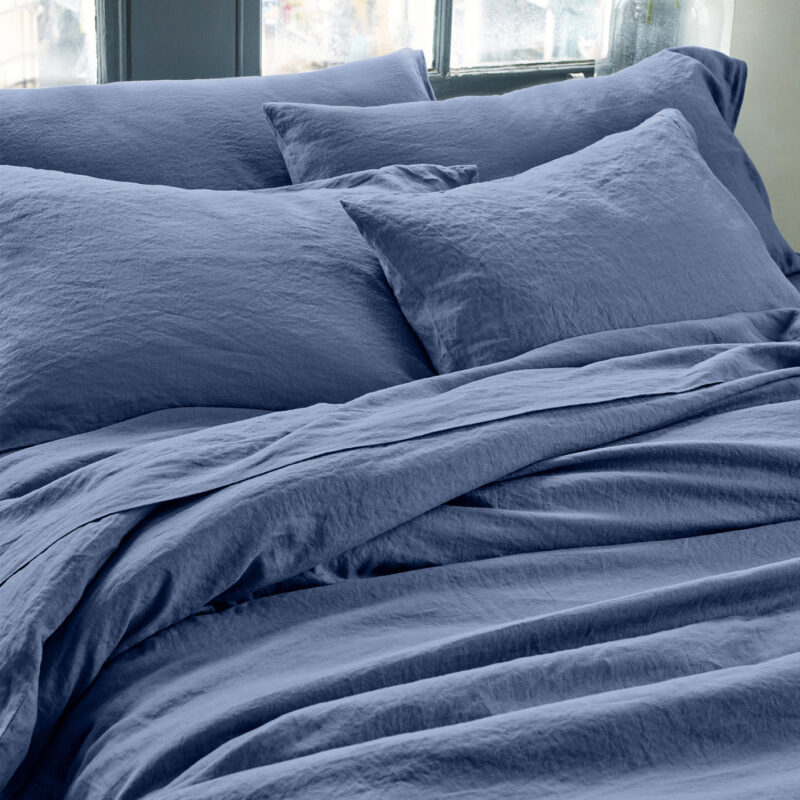 Blueberry Linen Blend Pillowcase (Pair)