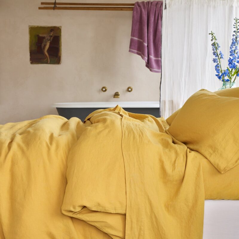 Honey Linen Blend Duvet Cover