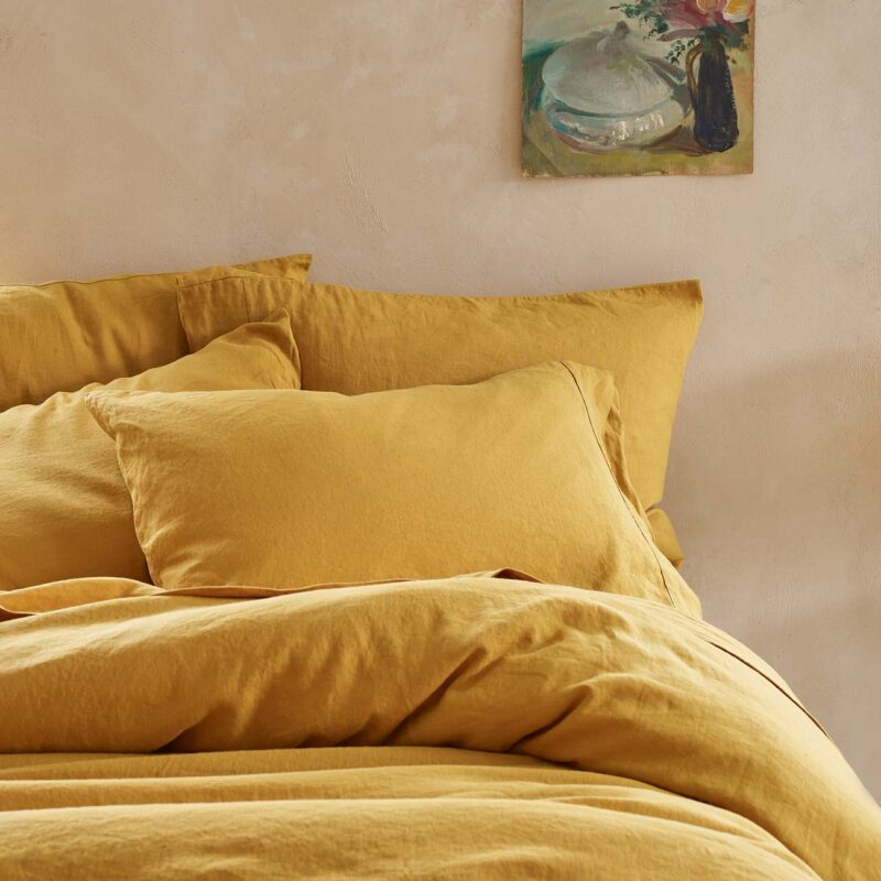 Honey Linen Blend Pillowcase (Pair)