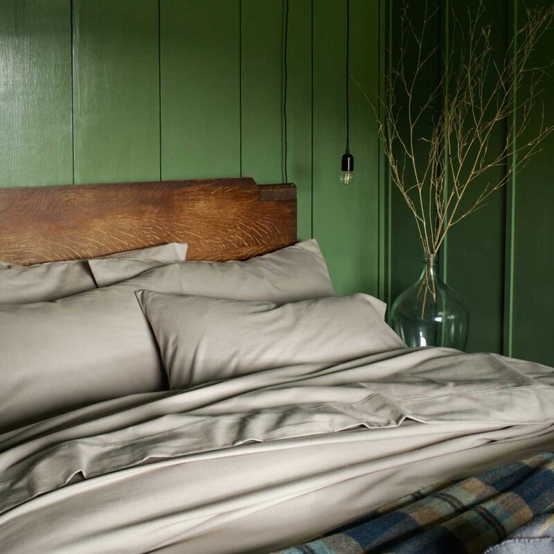 Clay Flannel Cotton Pillowcases (Pair)
