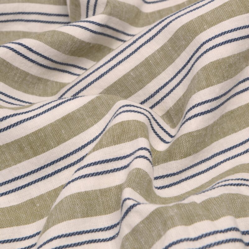 Thyme Somerley Stripe Linen Blend Pillowcases (Pair) - Image 2